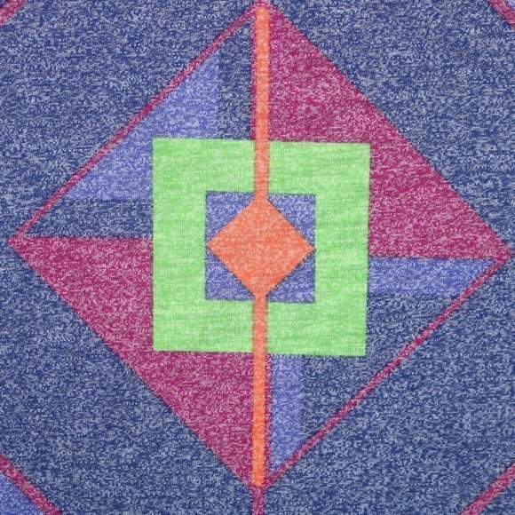 LuLaRoe Perfect T Tee T-Shirt Shirt Tunic Blue Pink Green M Medium - Picture 9 of 12